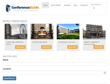 Tablet Screenshot of conferenceguideuk.com